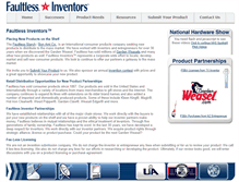 Tablet Screenshot of faultlessinventors.com